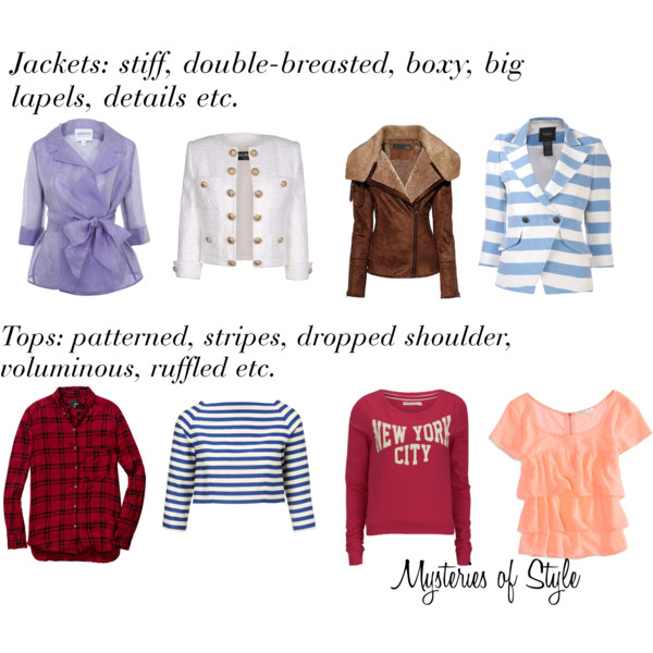 Jackets and tops for Triangle (pear) body shape