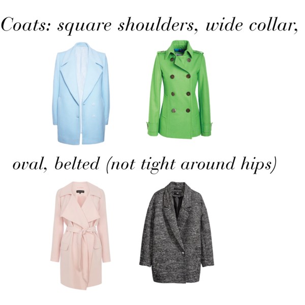 Coats for Triangle (pear) body shape