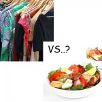 What are the similarities between food and clothing? 
