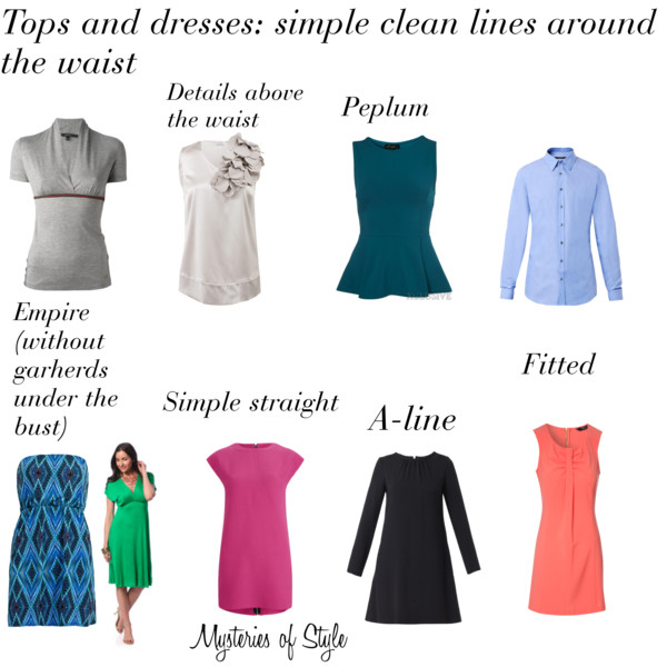 Tops and dresses for Rectangle (H) body shape