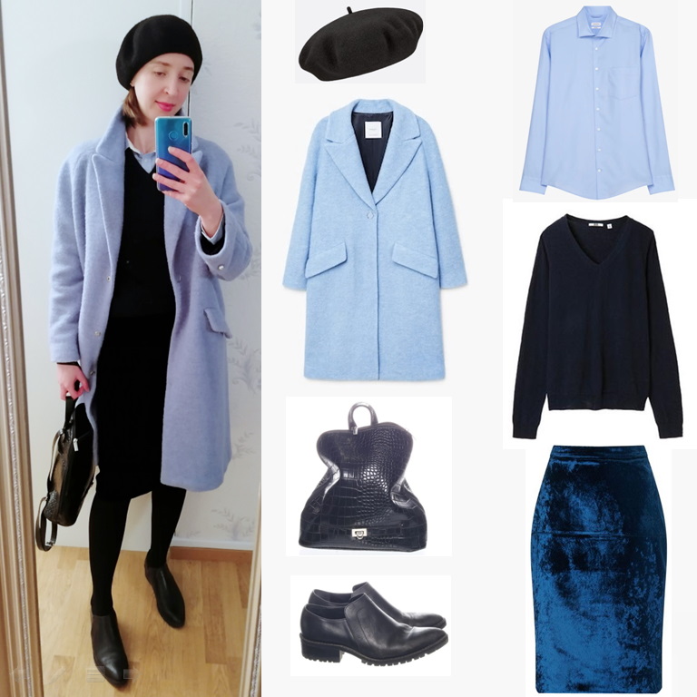 Ways to Wear a Light Blue Coat 